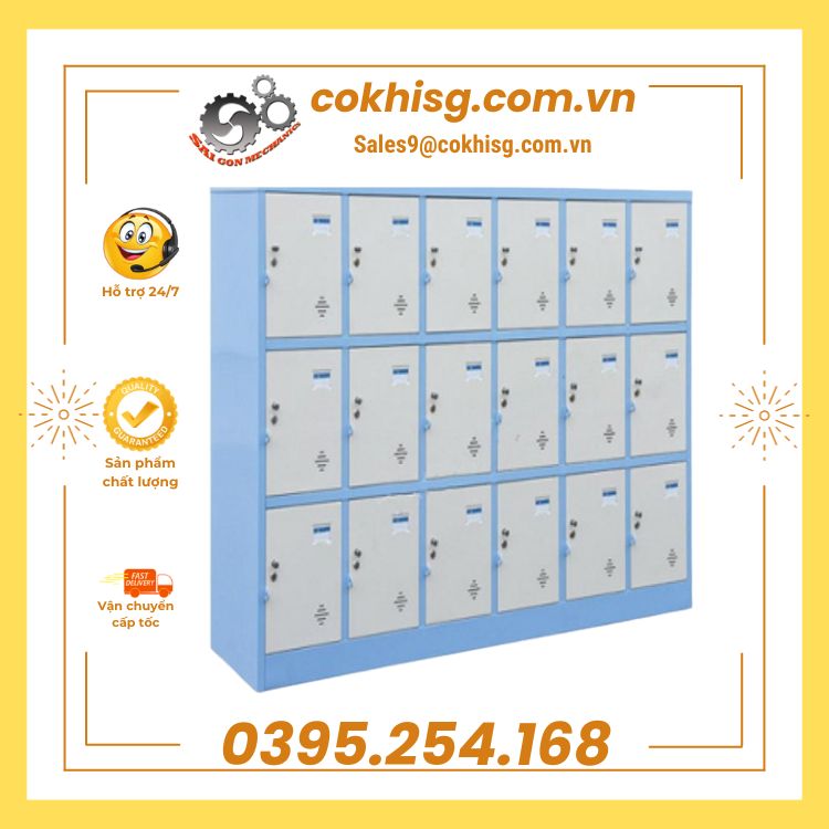 Tủ locker, tủ cá nhân bền đẹp chắc chắn